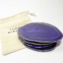 Load image into Gallery viewer, Agate (Purple Coasters)
