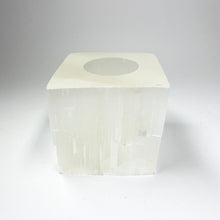 Load image into Gallery viewer, Selenite Tealight Holder - Square
