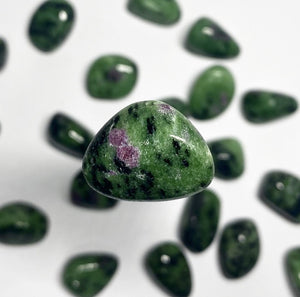 Ruby in Zoisite - (Tumbled Stone)